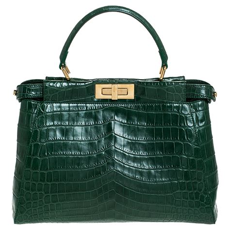 fendi croco peekaboo|Fendi peekaboo crocodile.